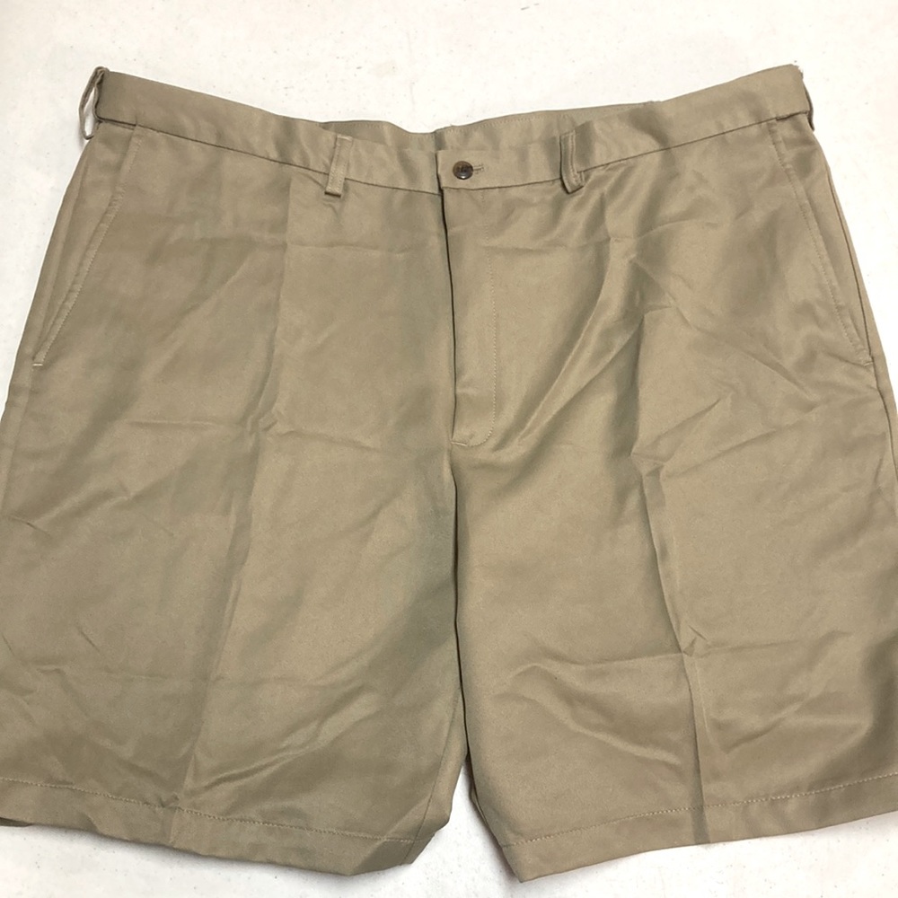 Haggar Mens Tan Casual Shorts